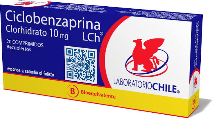 Ciclobenzaprina 10 mg x 20 comp - Lab Chile