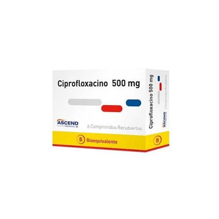 Ciprofloxacino 500 mg x 6 comp - Ascend