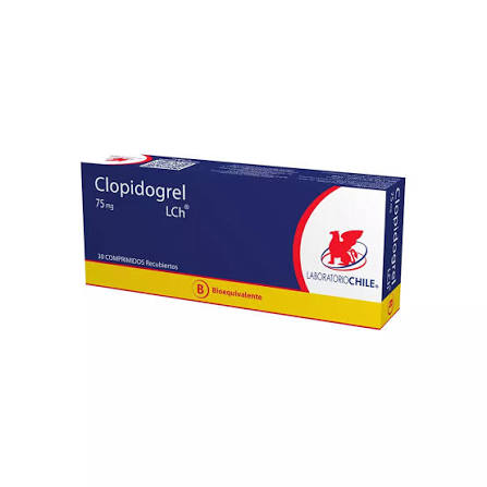 Clopidogrel 75 mg x 30 comp -Lab Chile