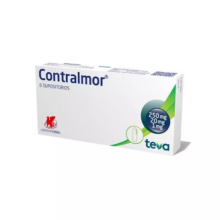 Contralmor x 6 supositorios