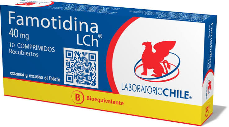 [Famotidina] Famotidina 40 mg  x 10 comp - Lab Chile