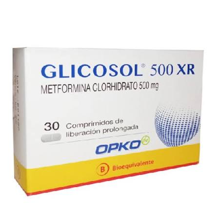 Glicosol XR 500 mg x 30 comp