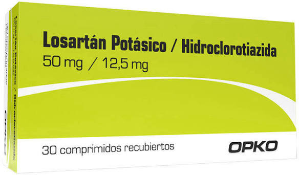 Losartan + Hidroclorotiazida 50/12,5 mg x 30 comp -  OPKO