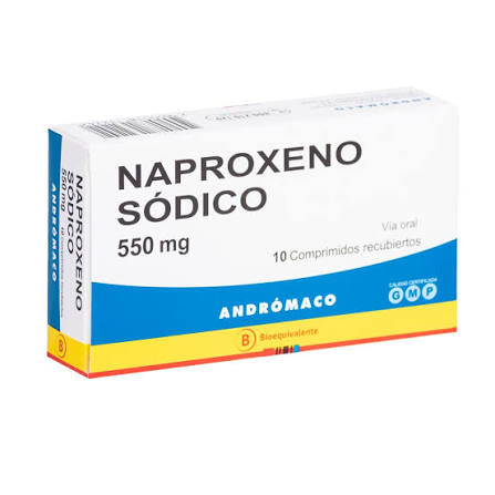 Naproxeno 550 mg x 10 comp - Andrómaco