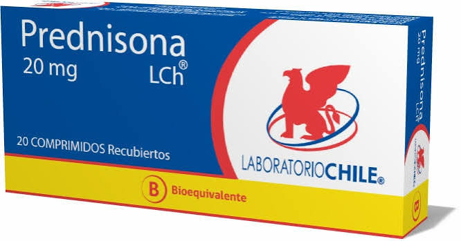 Prednisona 20 mg x 20 comp - Lab Chile