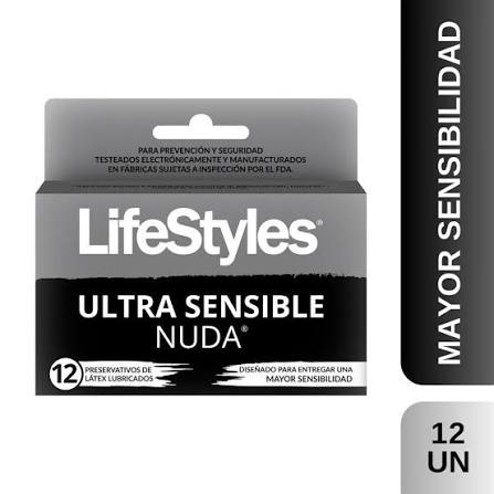 [Preservativo] PRESERV LIFESTYLES NUDA ULTRA SENSIBLE X 12