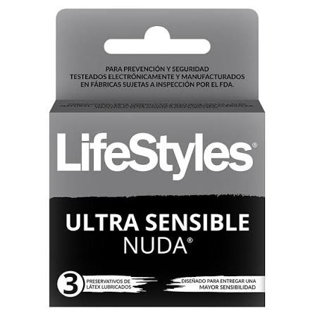 [Preservativo] PRESERV LIFESTYLES NUDA ULTRA SENSIBLE X 3 (DM)