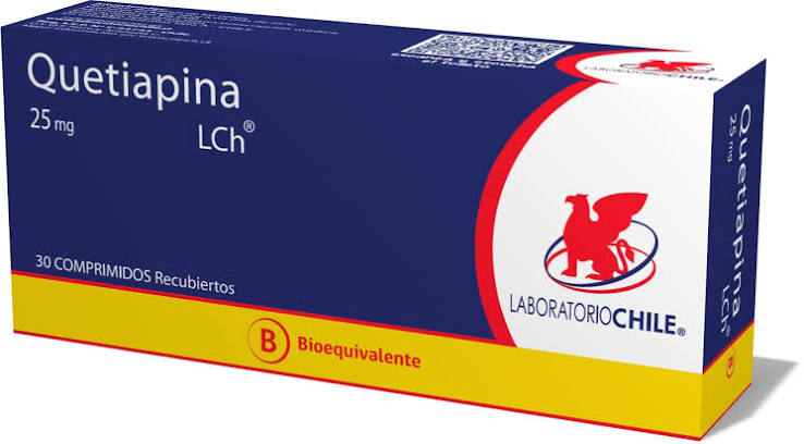 Quetiapina 25 mg x 30 comp - Lab Chile