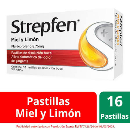 Strepfen miel y limón x 8