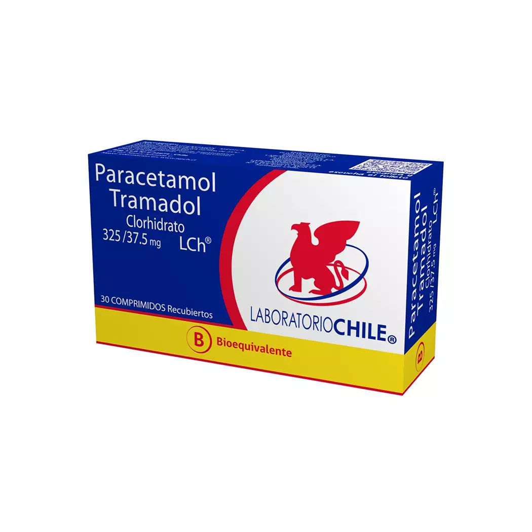 TRAMADOL+PARACETAMOL COM 37,5/325 MG X 30 comp - Lab Chile