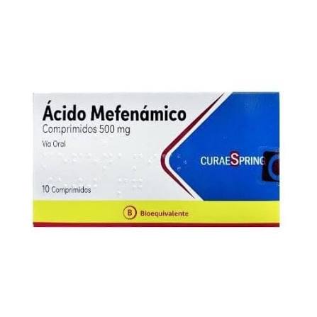 [Ácido mefenámico] Ácido mefenámico 500 mg 10 comp Lab Curespring