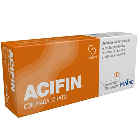 ACIFIN CON MAGALDRATO X10 COMP MAST