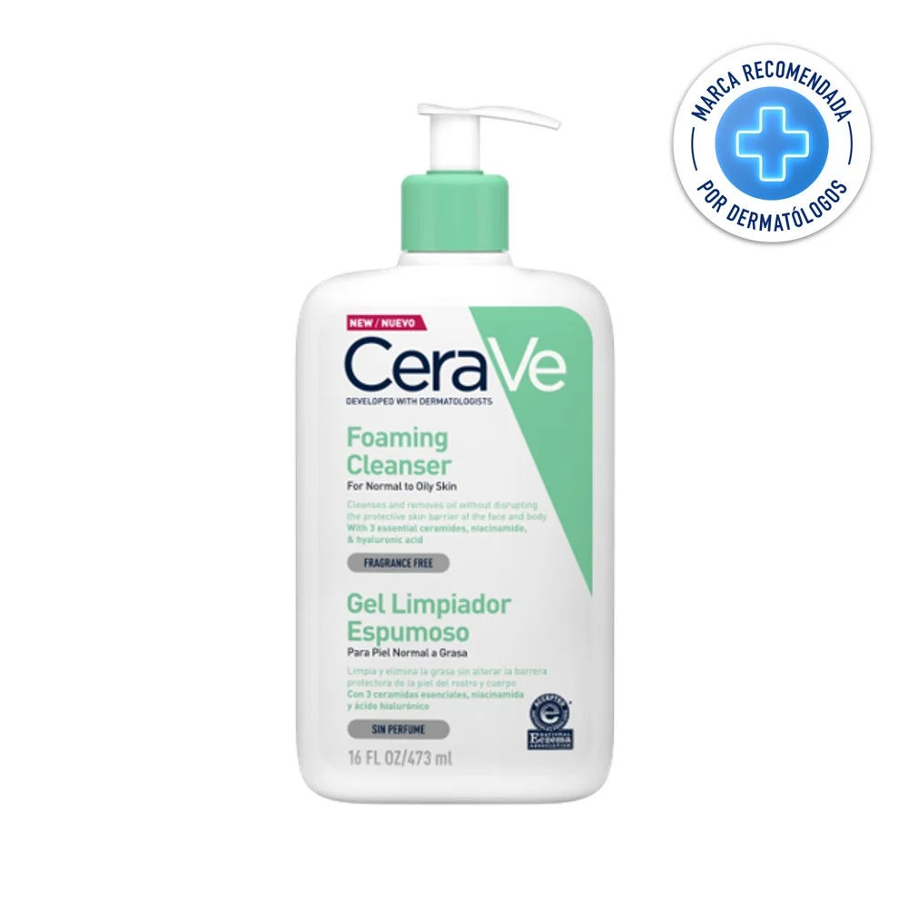 CERAVE GEL LIMPIADOR ESPUMOSO X 473 GR