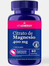 CITRATO DE MAGNESIO COM 400 MG X 60 UND VITAENERGY