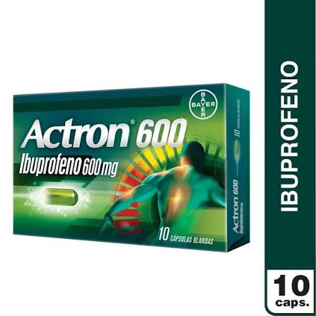 [Ibuprofeno] Actron 600 mg x 10 caps