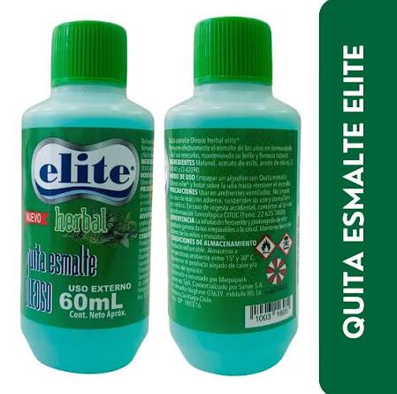 QUITA ESMALTE HERBAL X 110 ML ELITE