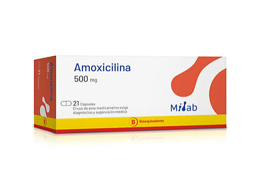 Amoxicilina 500 mg - 21 cáps - Milab