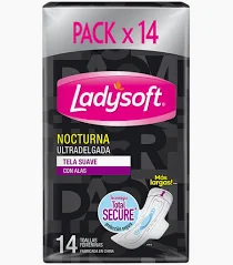 Ladysoft toa tela suave ultra delgada x 14