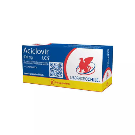 ACICLOVIR COM 400 MG X 35 CHILE (BE)