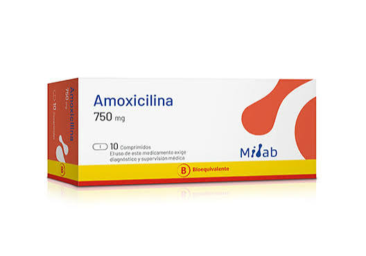 [Amoxicilina] Amoxicilina 750 mg x 10 cáps - Milab