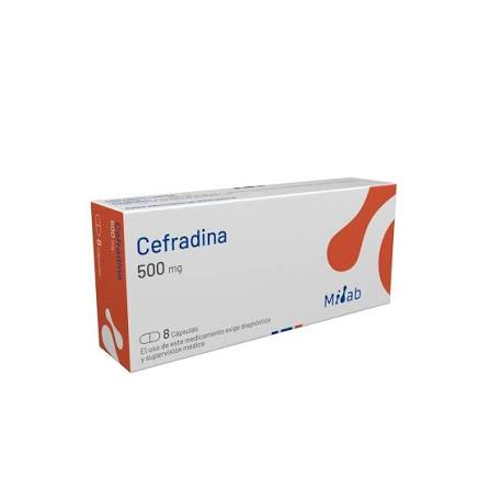 Cefradina 500 mg x 8 cáps - MILAB