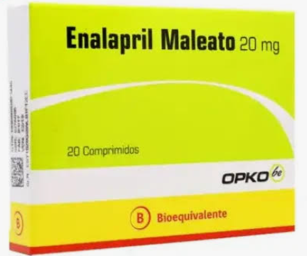 Enalapril Maleato 20 mg x 20 Comp - OPKO