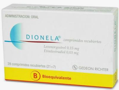 [Levonorgestrel 0,15/ Etinilestradiol 0,03] Dionela 28 comp